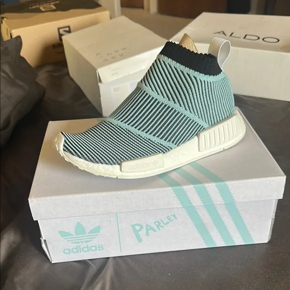 adidas | Shoes | Adidas Parley Nmd In Teal And White | Poshmark